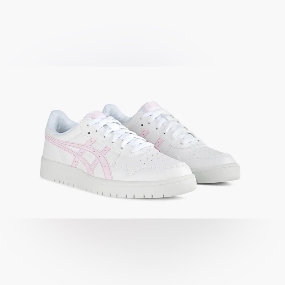 ASICS Japan S White/Cosmos Leather Sneakers Women’s Size U.S. 9 Brand New in Box